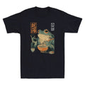 Grumpy Frog Eat Ramen And Scroll Phone Funny Japanese Art Vintage Men's T-Shirt Unisex T-shirt, Sweatshirt, Hoodie, Long Sleeve Tee - T-Shirt, Sweatshirt, Hoodie
