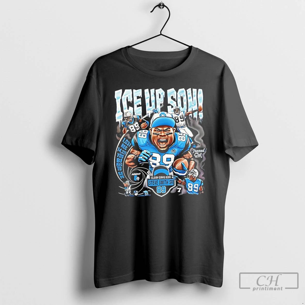 Classic Ice Up Son Glory Days Icon Steve Smith Sr Carolina Panthers T Shirts Unisex T-shirt, Sweatshirt, Hoodie, Long Sleeve Tee - T-Shirt, Sweatshirt, Hoodie