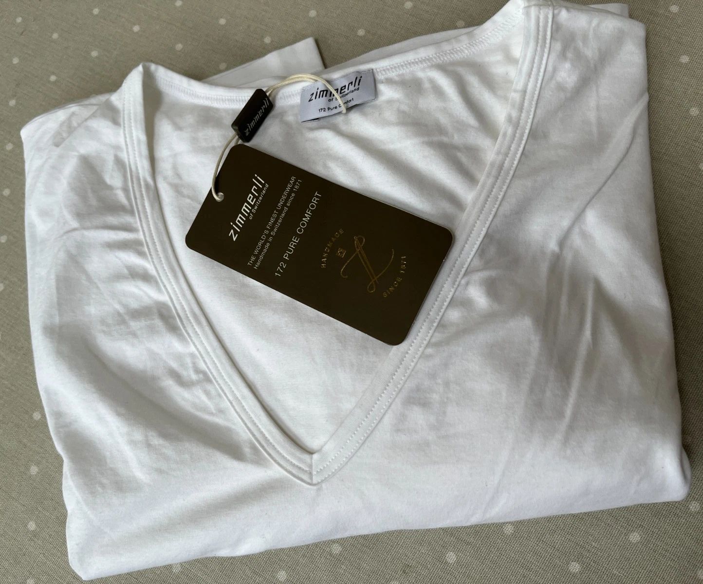 Zimmerli  XL mens white V neck cotton T shirt NEW swiss luxury short sleeved NEW Unisex T-shirt, Sweatshirt, Hoodie, Long Sleeve Tee - T-Shirt, Sweatshirt, Hoodie