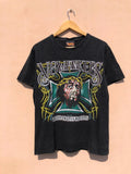 Vintage 2000s V8 Wankers Iron Crossroads Jesus Band T-shirt Sz M Unisex T-shirt, Sweatshirt, Hoodie, Long Sleeve Tee - T-Shirt, Sweatshirt, Hoodie