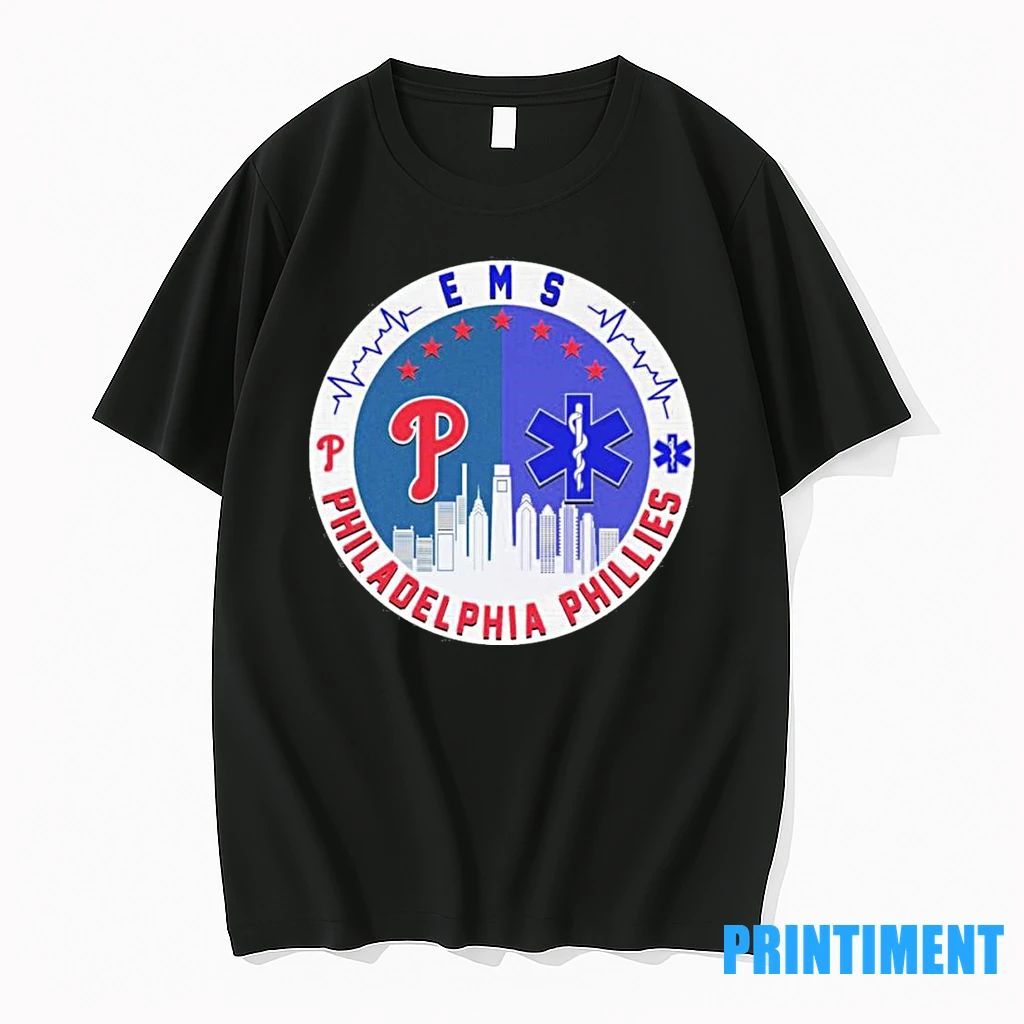Ems X Philadelphia Phillies Skyline Tshirts Sweater Unisex T-shirt, Sweatshirt, Hoodie, Long Sleeve Tee - T-Shirt, Sweatshirt, Hoodie