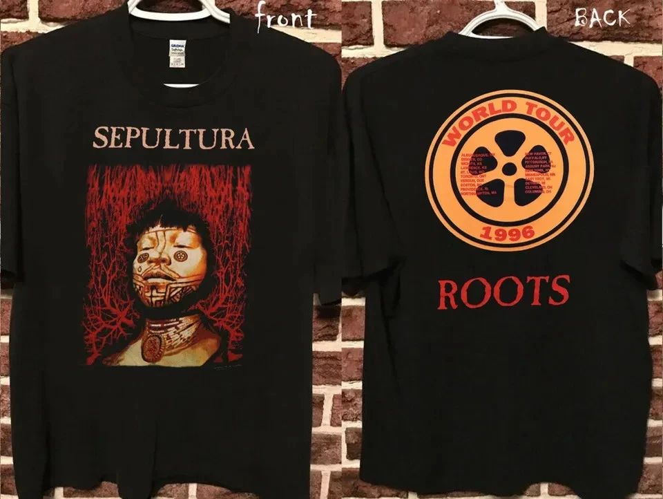 Vintage 1996 Sepultura Roots World Tour T-Shirt, Sepultura T-Shirt, Sepultura T- Unisex T-shirt, Sweatshirt, Hoodie, Long Sleeve Tee - T-Shirt, Sweatshirt, Hoodie