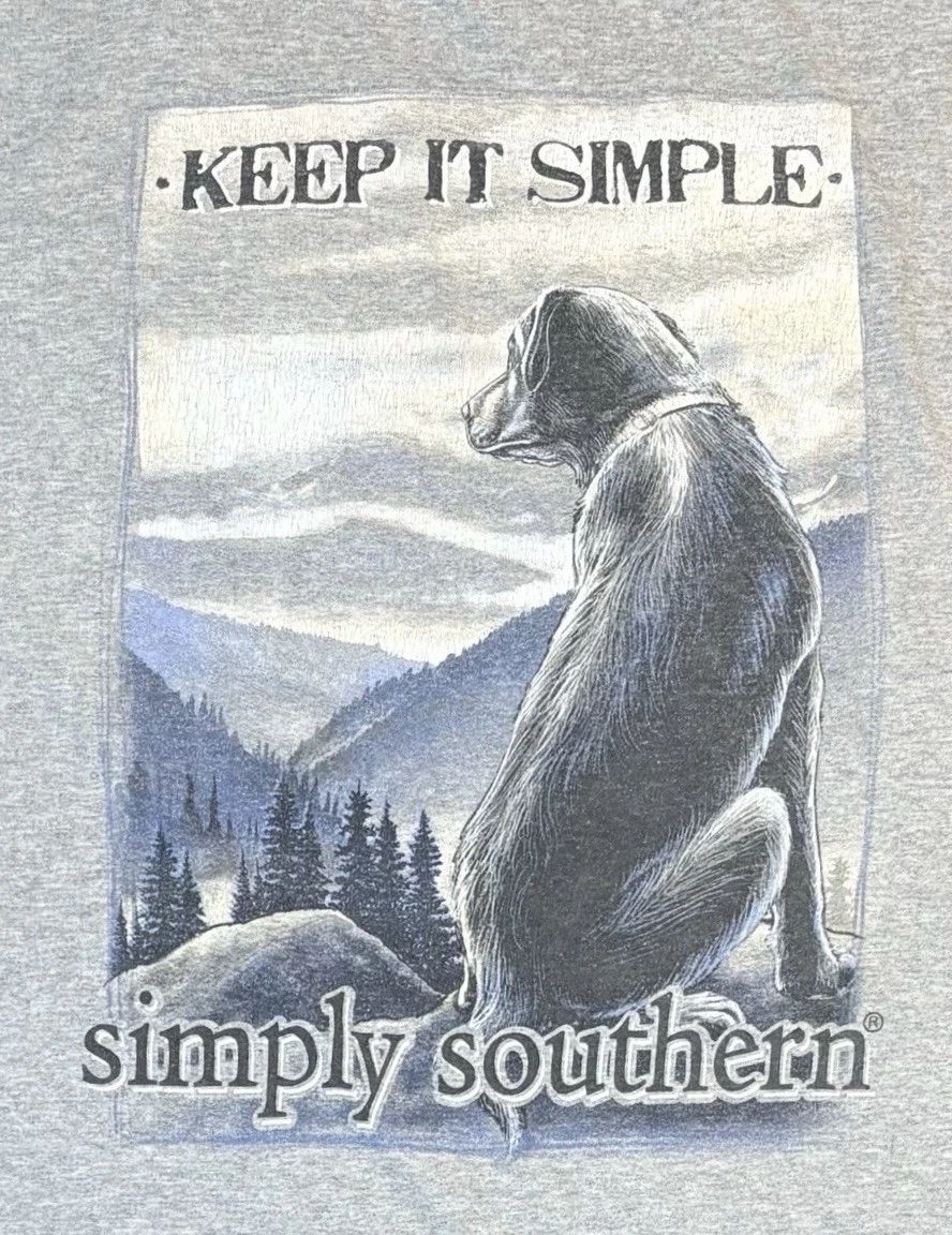 Simply Southern Black Lab Keep It Simple Short Sleeve T-Shirt Mens Size XL Unisex T-shirt, Sweatshirt, Hoodie, Long Sleeve Tee - T-Shirt, Sweatshirt, Hoodie