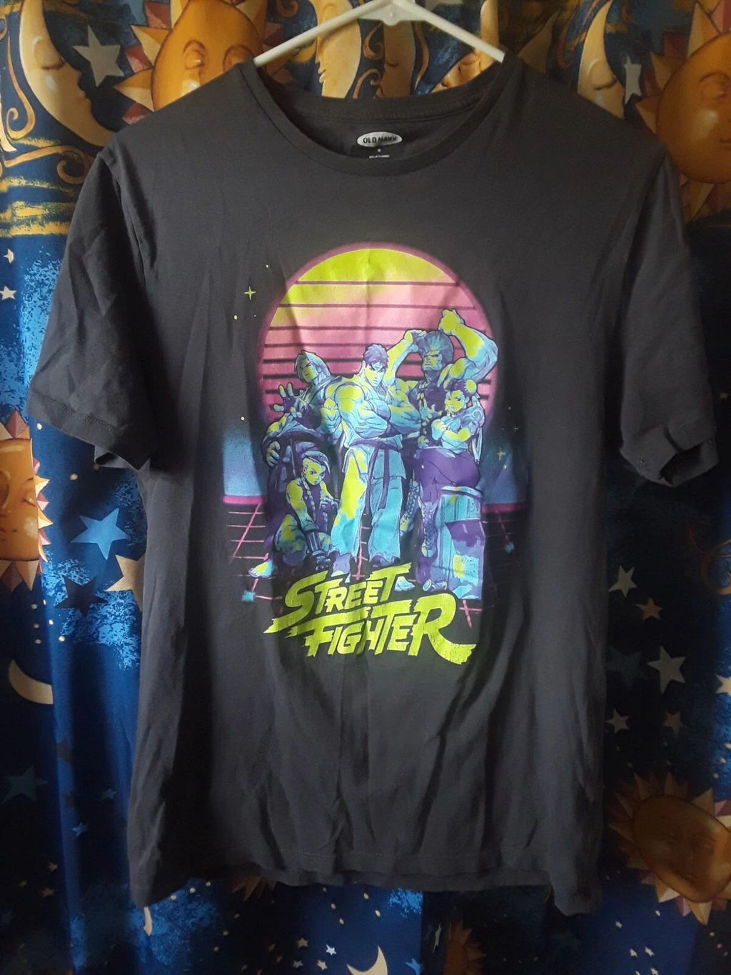 Street Fighter Vaporwave Retro Style T-Shirt Synthwave Charcoal Grey New w/o Tag Unisex T-shirt, Sweatshirt, Hoodie, Long Sleeve Tee - T-Shirt, Sweatshirt, Hoodie
