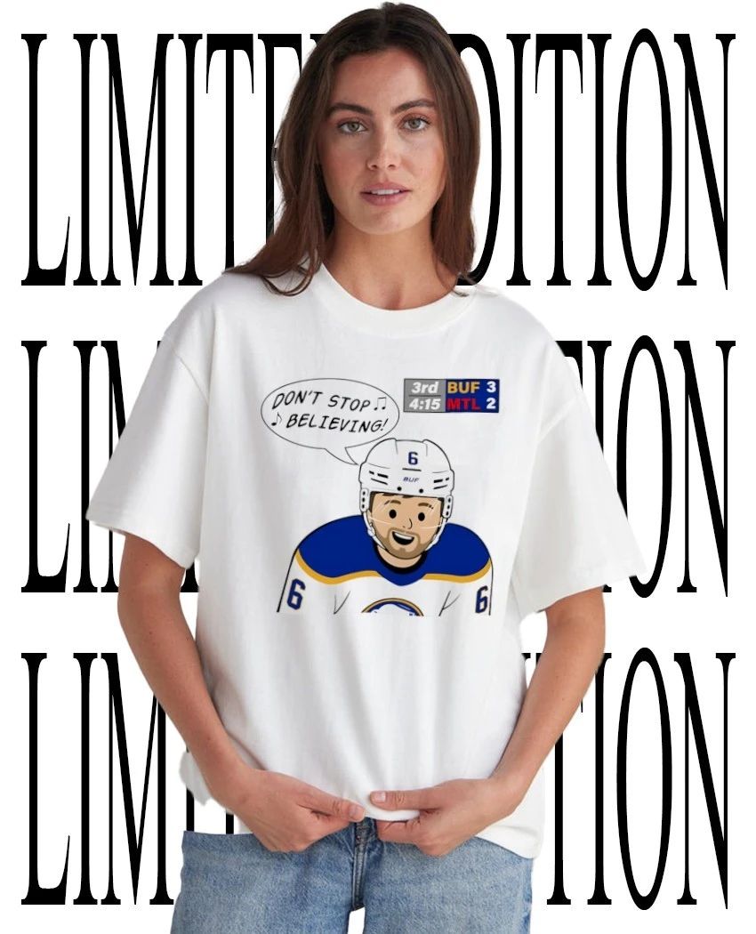 Buffalo Sabres Benny singing dont stop believing shirt Unisex T-shirt, Sweatshirt, Hoodie, Long Sleeve Tee - T-Shirt, Sweatshirt, Hoodie
