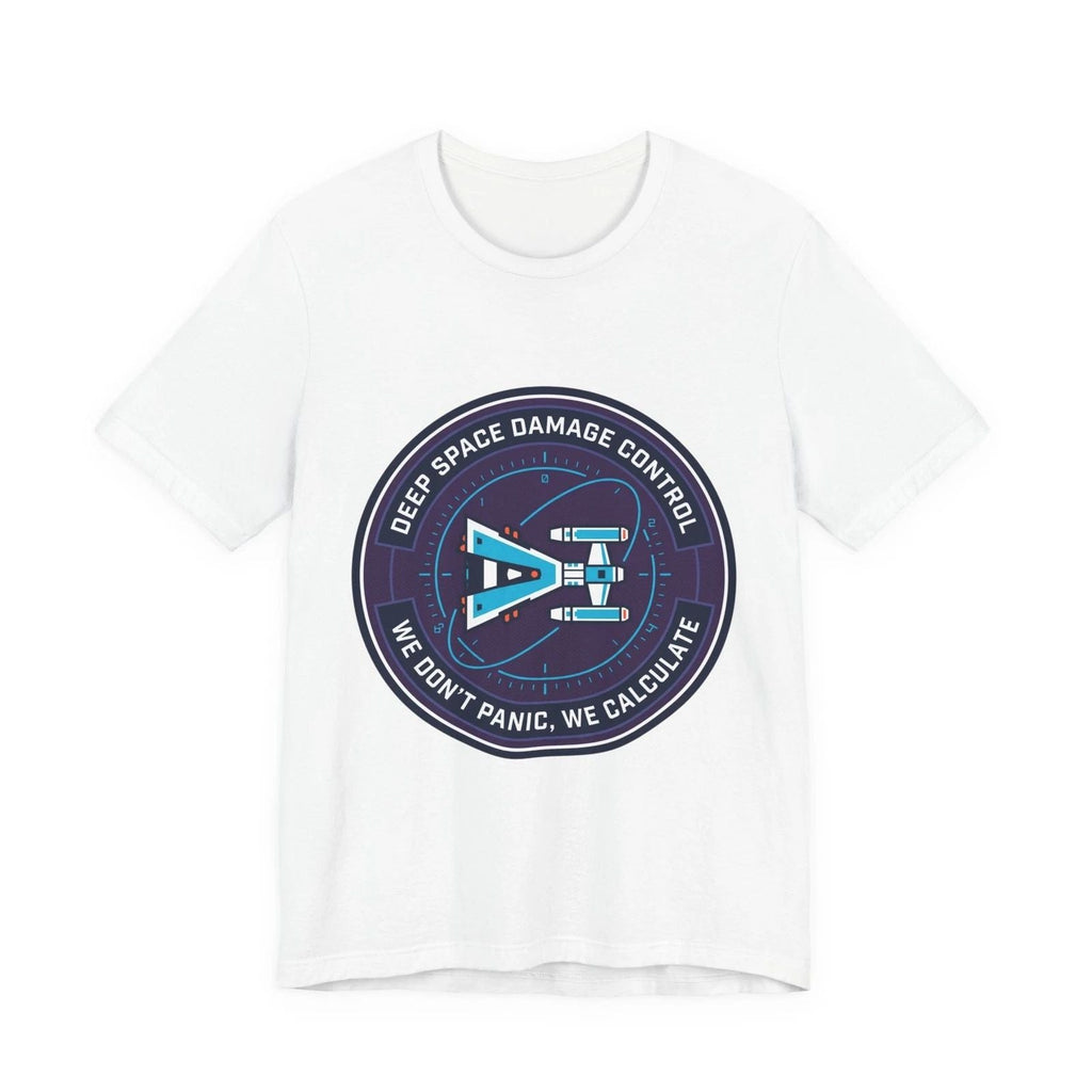 Deep Space Damage Control Tee | mission patch, hard scifi Unisex T-shirt, Sweatshirt, Hoodie, Long Sleeve Tee - T-Shirt, Sweatshirt, Hoodie