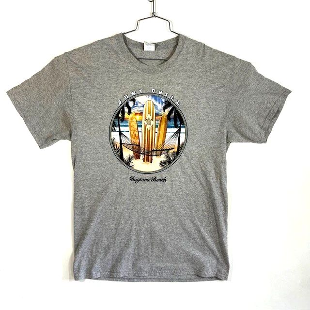 Just Chill Daytona Beach- Surf - Beach Tee - Graphic Tee Gray Size Large Unisex T-shirt, Sweatshirt, Hoodie, Long Sleeve Tee - T-Shirt, Sweatshirt, Hoodie