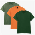 Gildan Heavy Cotton T-Shirt 3 Pack | Mens Olive Grove Military Green Khaki Unisex T-shirt, Sweatshirt, Hoodie, Long Sleeve Tee - T-Shirt, Sweatshirt, Hoodie