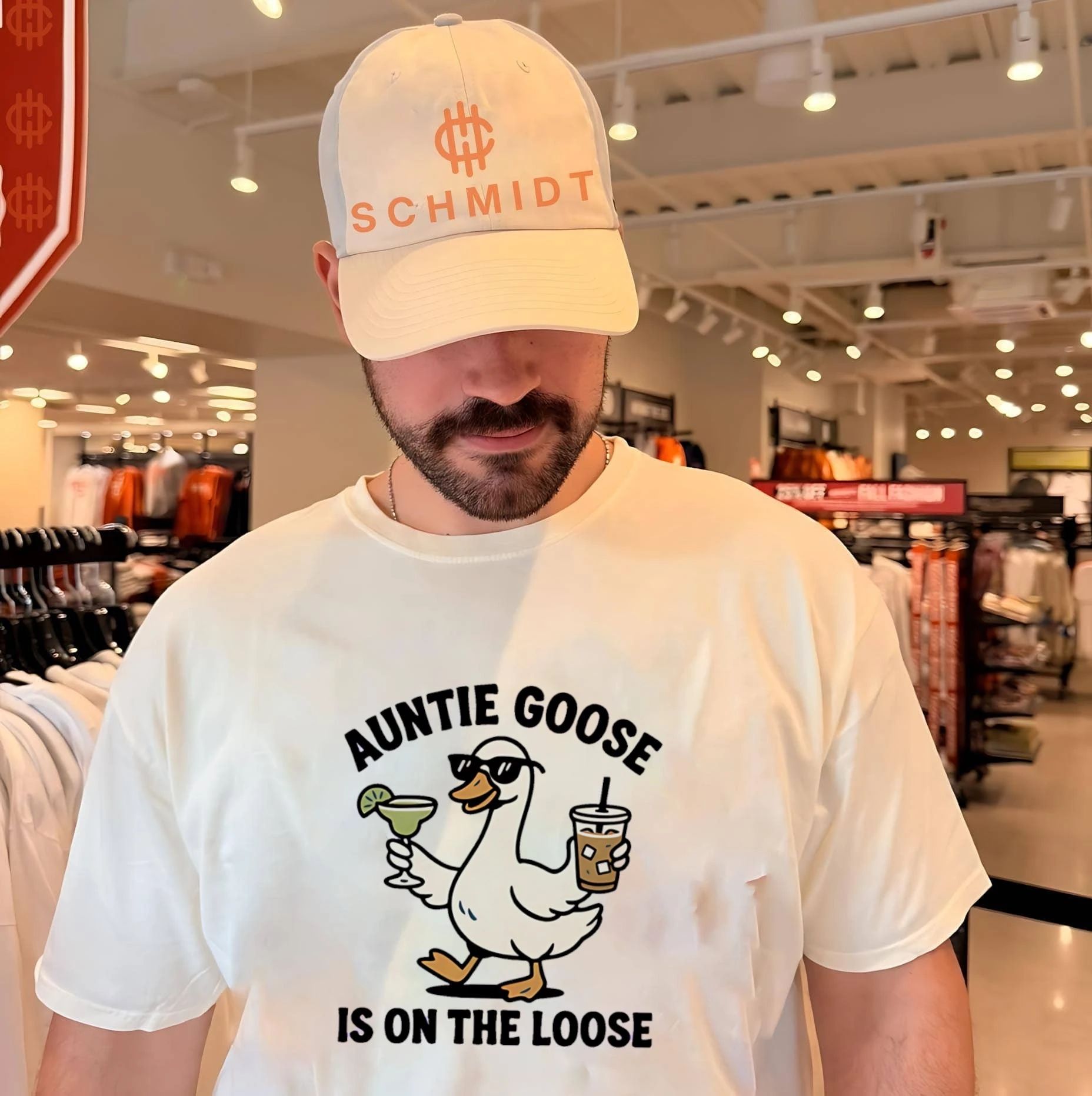 Auntie goose is on the loose cartoon goose shirt Unisex T-shirt, Sweatshirt, Hoodie, Long Sleeve Tee - T-Shirt, Sweatshirt, Hoodie