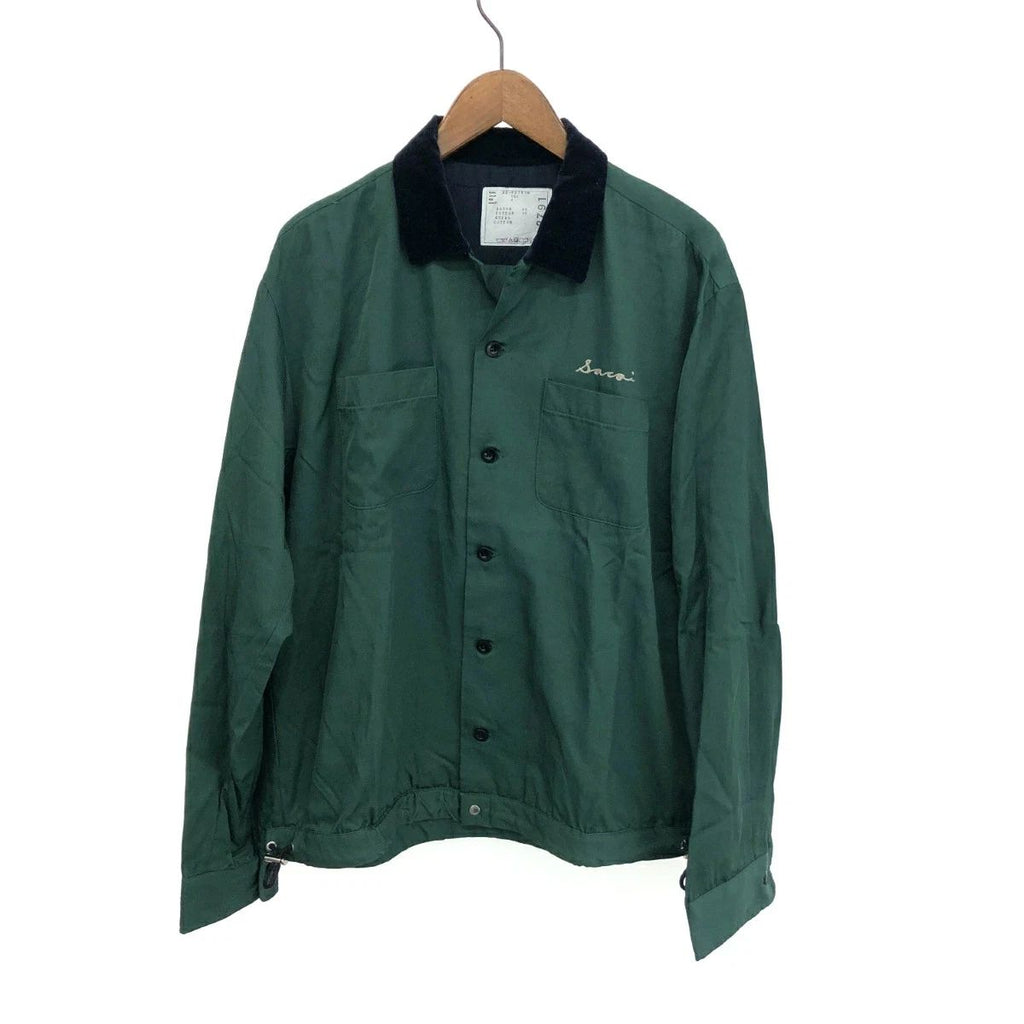 Sacai Long Sleeve Bowling Shirt Green Size 4 Used 22SS Men Unisex T-shirt, Sweatshirt, Hoodie, Long Sleeve Tee - T-Shirt, Sweatshirt, Hoodie