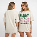 Sunny Days and Fairways T-Shirt Retro Golf Lover Gift Shirt Summer Graphic Tee Unisex T-shirt, Sweatshirt, Hoodie, Long Sleeve Tee - T-Shirt, Sweatshirt, Hoodie