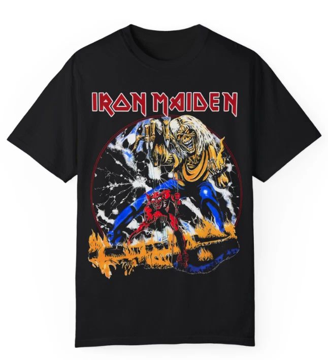 Official Iron Maiden Band Shirt 1982  Number of the Beast Vintage Concert Merch Unisex T-shirt, Sweatshirt, Hoodie, Long Sleeve Tee - T-Shirt, Sweatshirt, Hoodie