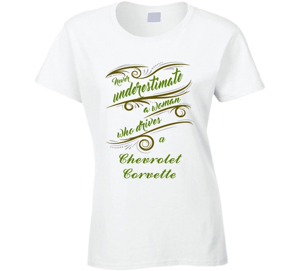 Never Underestimate Woman Who Drives Chevrolet Corvette Car T shirt Unisex T-shirt, Sweatshirt, Hoodie, Long Sleeve Tee - T-Shirt, Sweatshirt, Hoodie