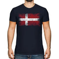 DENMARK DISTRESSED FLAG MENS T-SHIRT TOP DANMARK FOOTBALL DANISH GIFT SHIRT Unisex T-shirt, Sweatshirt, Hoodie, Long Sleeve Tee - T-Shirt, Sweatshirt, Hoodie