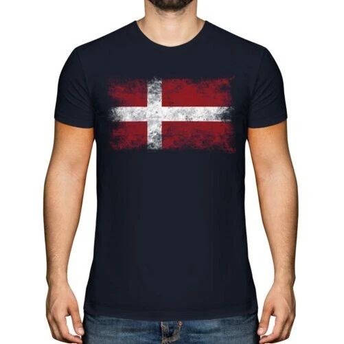 DENMARK DISTRESSED FLAG MENS T-SHIRT TOP DANMARK FOOTBALL DANISH GIFT SHIRT Unisex T-shirt, Sweatshirt, Hoodie, Long Sleeve Tee - T-Shirt, Sweatshirt, Hoodie