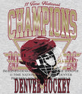 11 Time National Champions Denver Pioneers 2026 NCAA Hockey shirt Unisex T-shirt, Sweatshirt, Hoodie, Long Sleeve Tee - T-Shirt, Sweatshirt, Hoodie