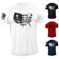 Men's Cross USA Flag Distressed T Shirt American Patriotic 100% Cotton Unisex T-shirt, Sweatshirt, Hoodie, Long Sleeve Tee - T-Shirt, Sweatshirt, Hoodie