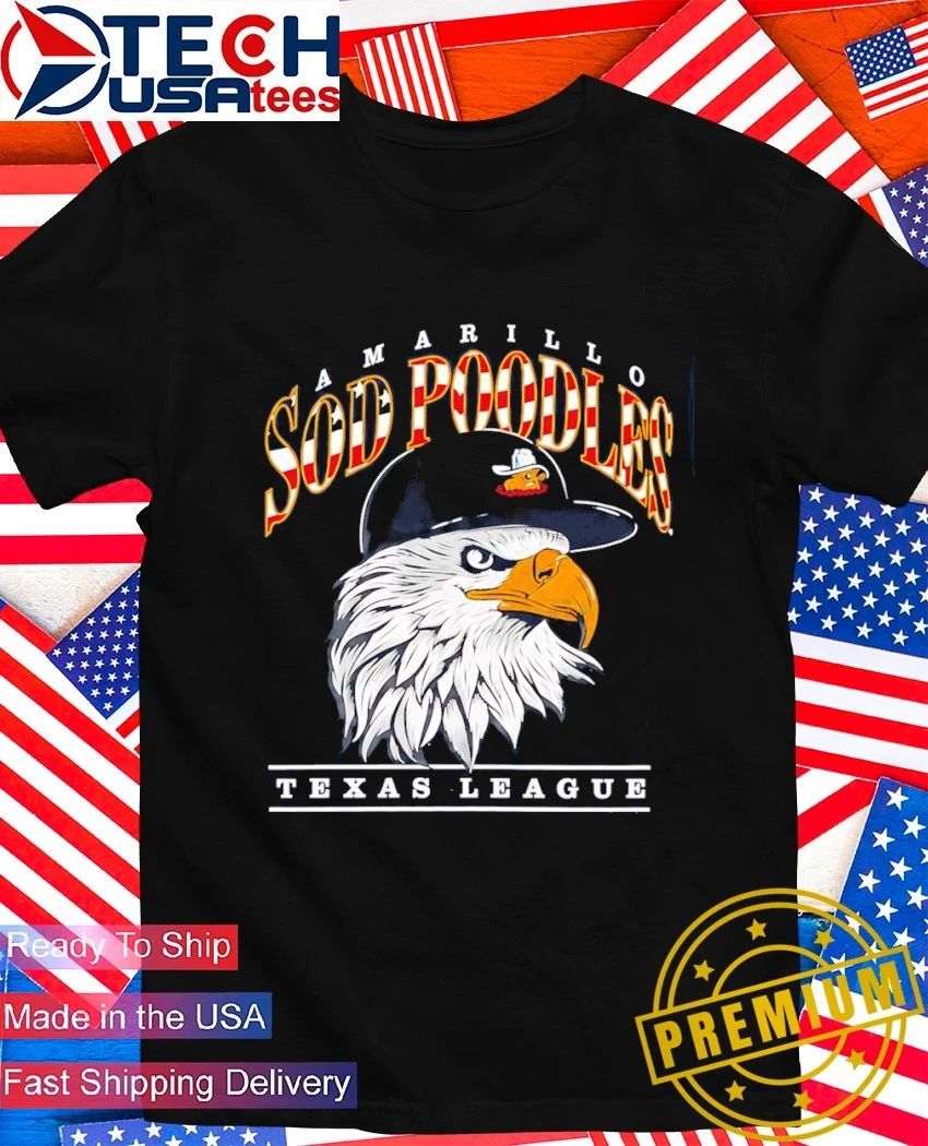 Amarillo Sod Poodles Texas League 4th of July Eagle shirt Unisex T-shirt, Sweatshirt, Hoodie, Long Sleeve Tee - T-Shirt, Sweatshirt, Hoodie