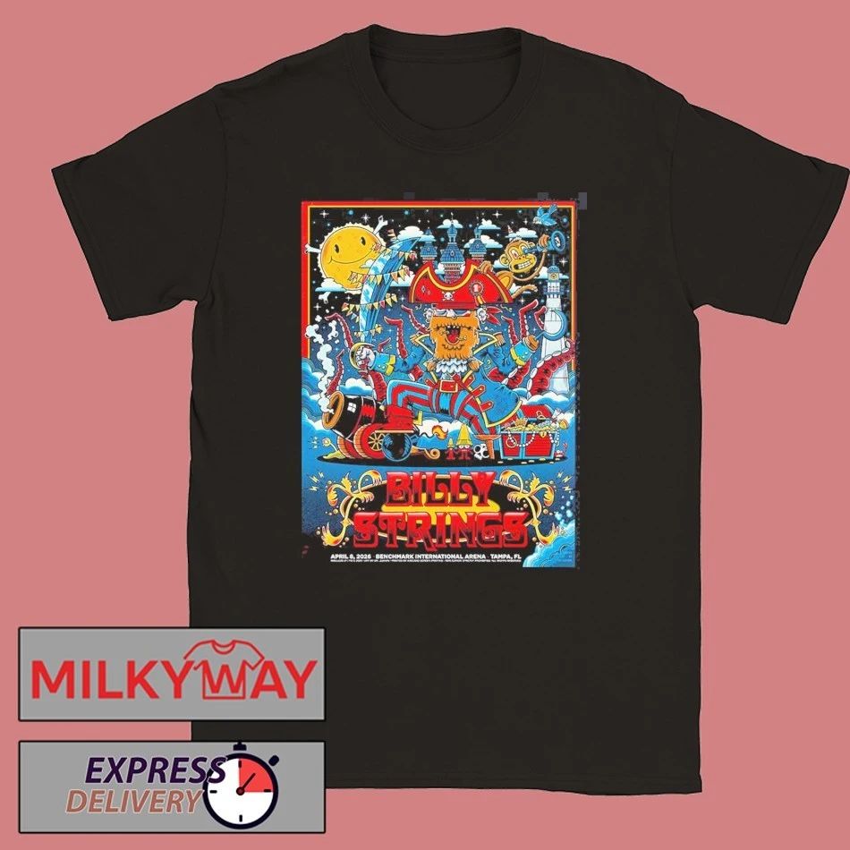 Billy Strings Tampa Florida 2026 Merch Gig Poster At Benchmark International Arena On April 8 2026 The Pirate Art T-Shirt - T-Shirt, Sweatshirt, Hoodie