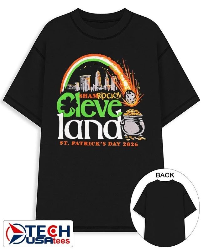 Shamrockn Cleveland St. Patricks Day 2026 shirt Unisex T-shirt, Sweatshirt, Hoodie, Long Sleeve Tee - T-Shirt, Sweatshirt, Hoodie