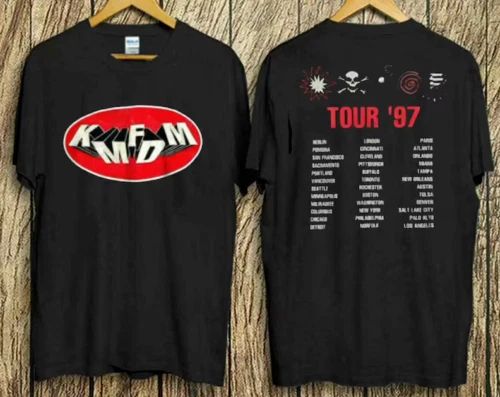 KMFDM 1997 Symbols Tour Concert T-shirt Hot Music Band T Shirt, Music t shirt Unisex T-shirt, Sweatshirt, Hoodie, Long Sleeve Tee - T-Shirt, Sweatshirt, Hoodie