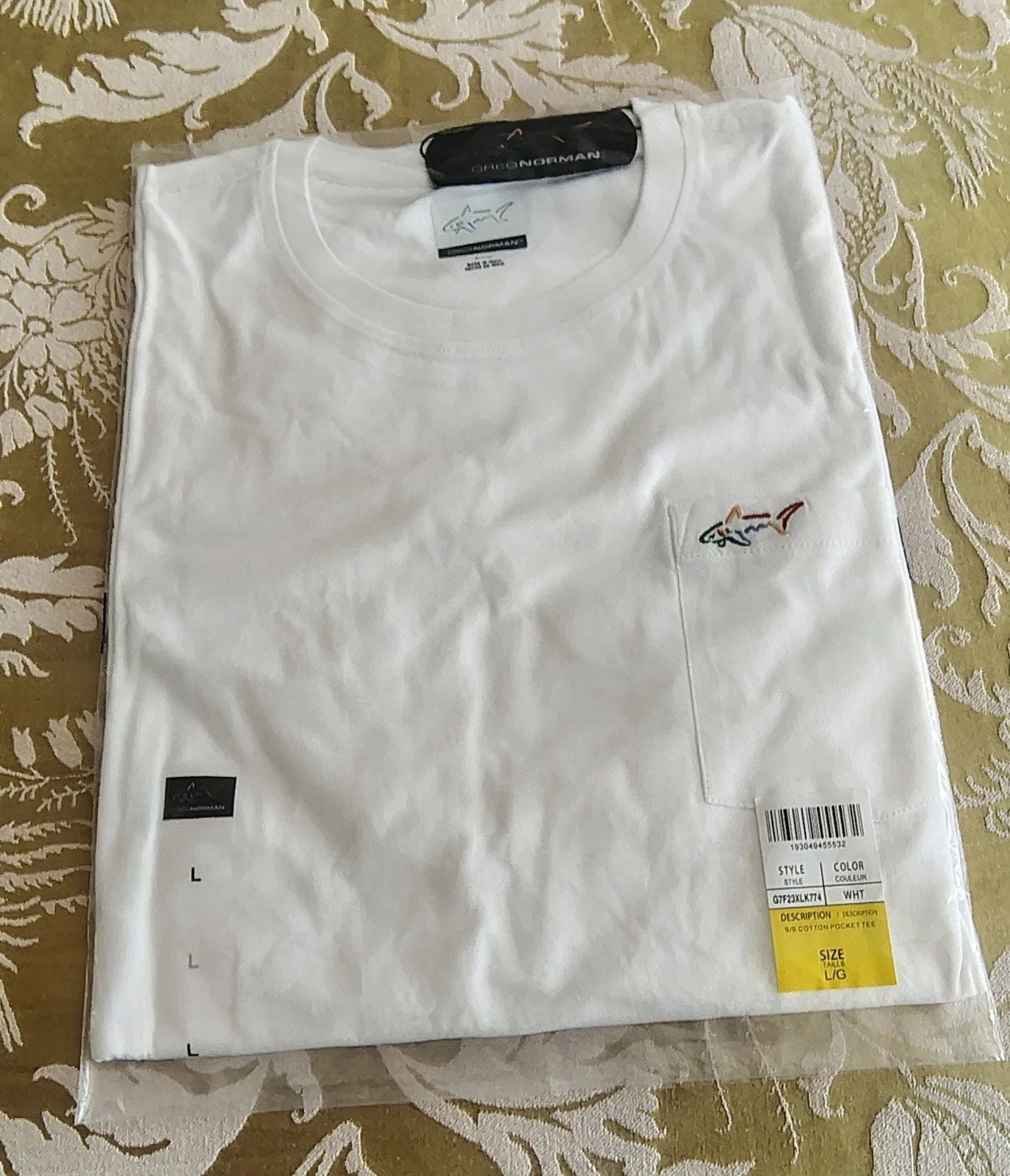 Greg Norman Casual Short Sleeve T-Shirt White Mens Golf/Leisure/Gym NEW Size L Unisex T-shirt, Sweatshirt, Hoodie, Long Sleeve Tee - T-Shirt, Sweatshirt, Hoodie
