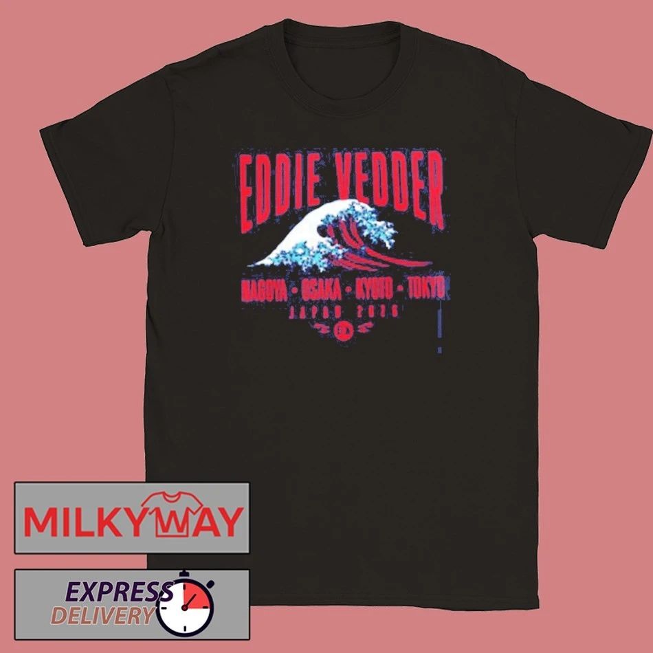 Eddie Vedder Japan 2026 Tour Merch Great Wave T-Shirt Unisex T-shirt, Sweatshirt, Hoodie, Long Sleeve Tee - T-Shirt, Sweatshirt, Hoodie