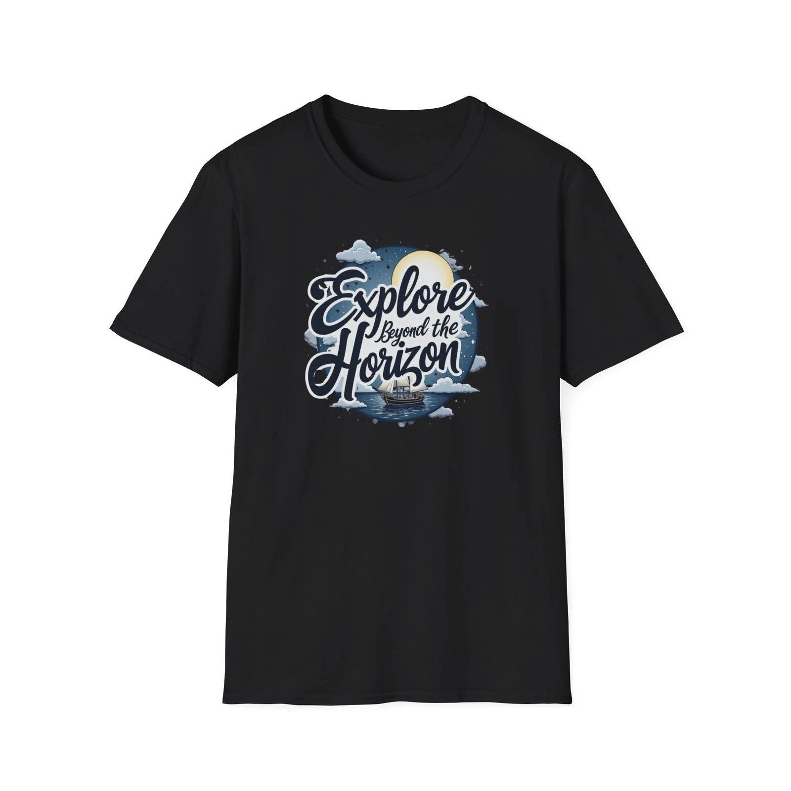 Explore Beyond the Horizon T-Shirt  Adventure Travel Graphic Tee Unisex T-shirt, Sweatshirt, Hoodie, Long Sleeve Tee - T-Shirt, Sweatshirt, Hoodie