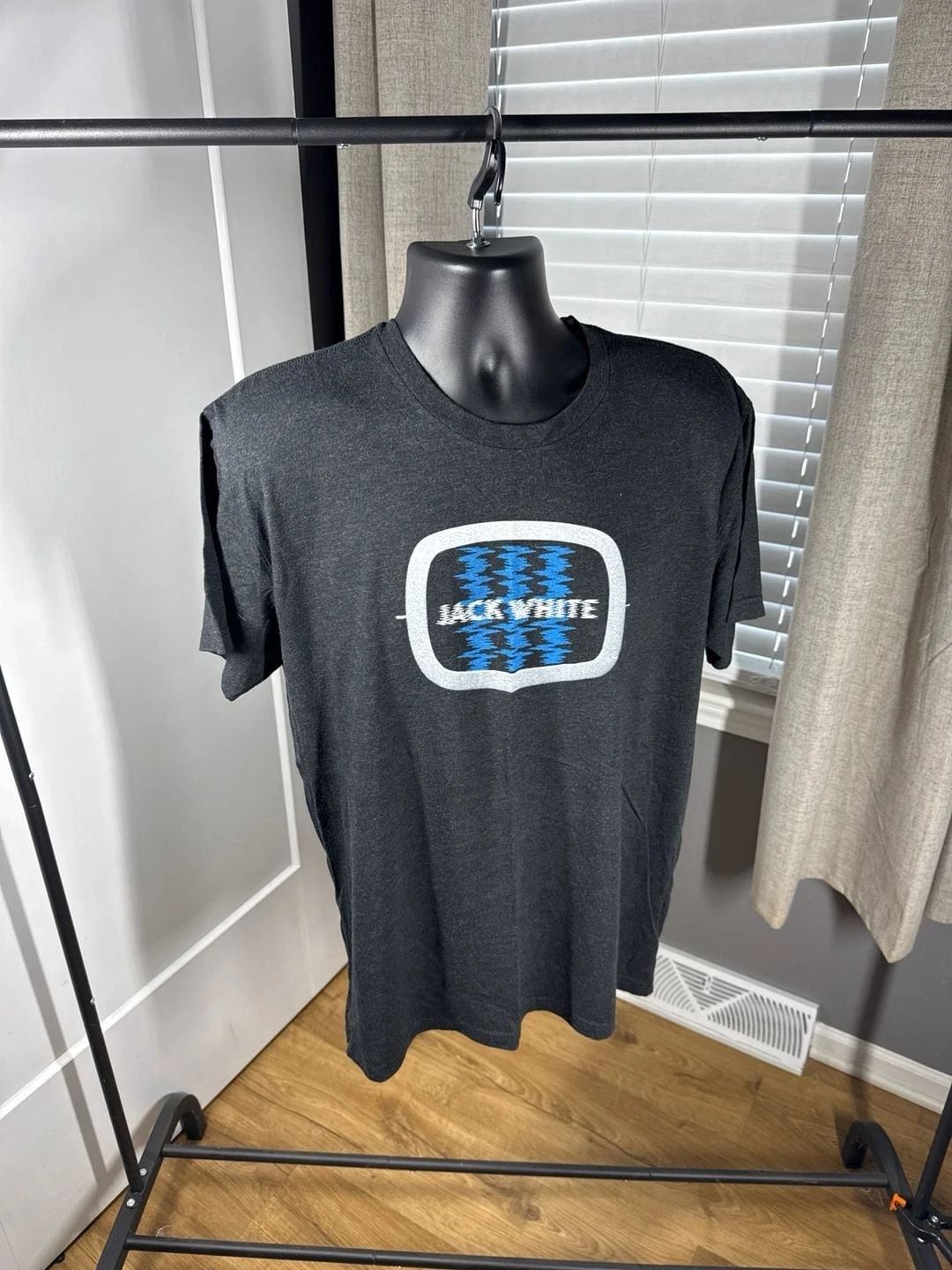 Jack White III Third Man Records Poltergeist TV Static Tour Graphic T-Shirt XL Unisex T-shirt, Sweatshirt, Hoodie, Long Sleeve Tee - T-Shirt, Sweatshirt, Hoodie