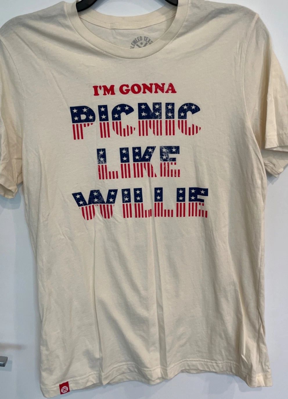 Tumbleweed Texstyles Shirt Large Cream Willie Nelson 4th of July Picnic Unisex T-shirt, Sweatshirt, Hoodie, Long Sleeve Tee - T-Shirt, Sweatshirt, Hoodie