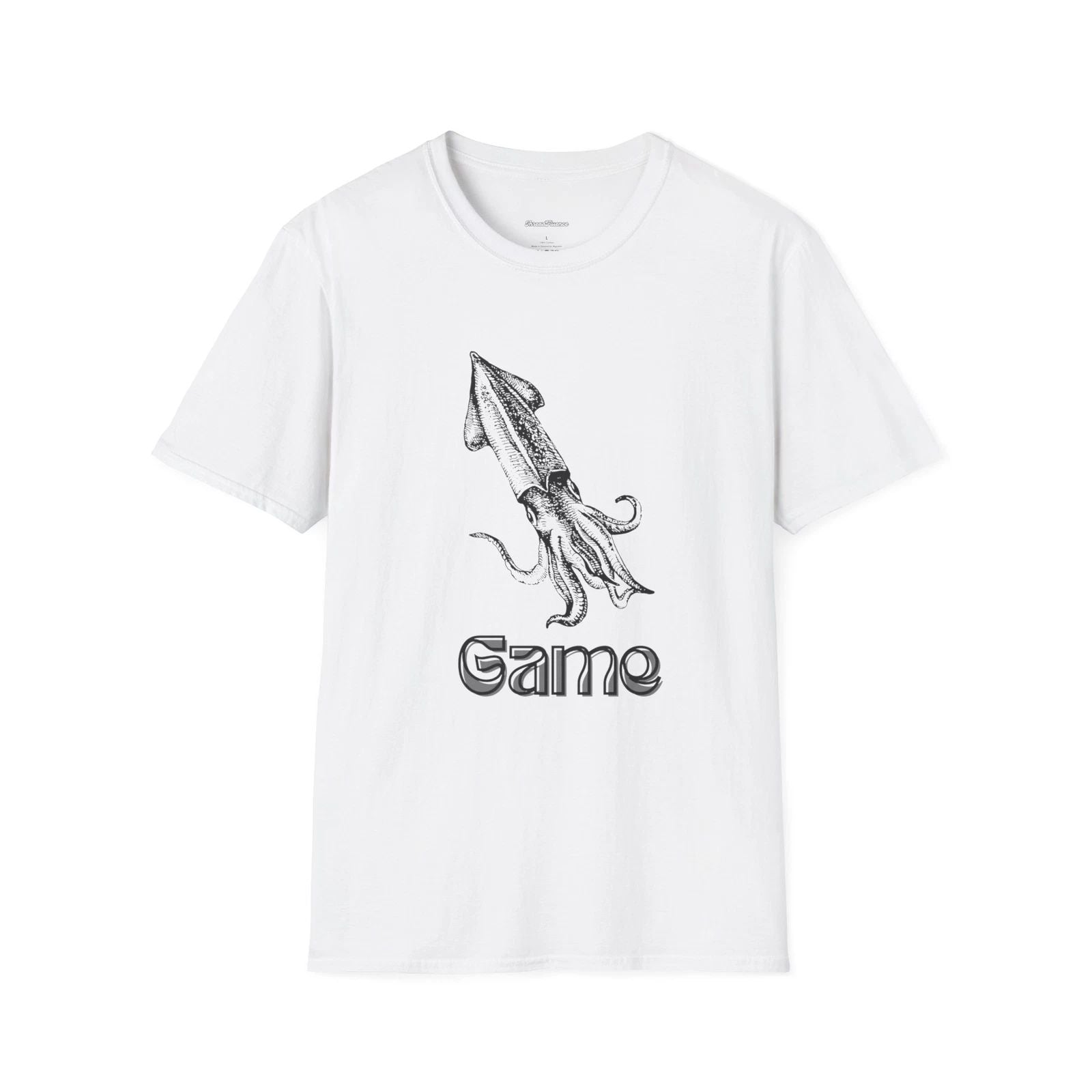 Squid T-Shirt, Unisex Tee, Softstyle Top, Trendy T-Shirt Unisex T-shirt, Sweatshirt, Hoodie, Long Sleeve Tee - T-Shirt, Sweatshirt, Hoodie