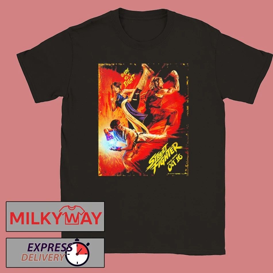Street Fighter Movie 2026 Ready Set Fight In Theaters October 16 2026 shirt Unisex T-shirt, Sweatshirt, Hoodie, Long Sleeve Tee - T-Shirt, Sweatshirt, Hoodie