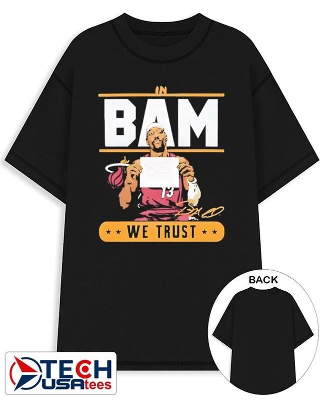 Bam Adebayo 83 Points in Bam we trust signature shirt by teezill Unisex T-shirt, Sweatshirt, Hoodie, Long Sleeve Tee - T-Shirt, Sweatshirt, Hoodie