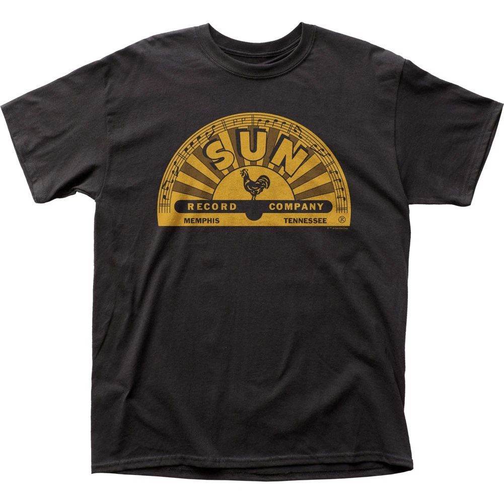 Sun Records Memphis Logo Mens T Shirt Music Classic Concert Rock Band Tee Black Unisex T-shirt, Sweatshirt, Hoodie, Long Sleeve Tee - T-Shirt, Sweatshirt, Hoodie