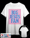 Big Jesus Fan Preppy Christian striped shirt Unisex T-shirt, Sweatshirt, Hoodie, Long Sleeve Tee - T-Shirt, Sweatshirt, Hoodie
