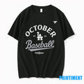 Los Angeles Dodgers October Baseball 2025 Postseason Tshirts Sweater Unisex T-shirt, Sweatshirt, Hoodie, Long Sleeve Tee - T-Shirt, Sweatshirt, Hoodie