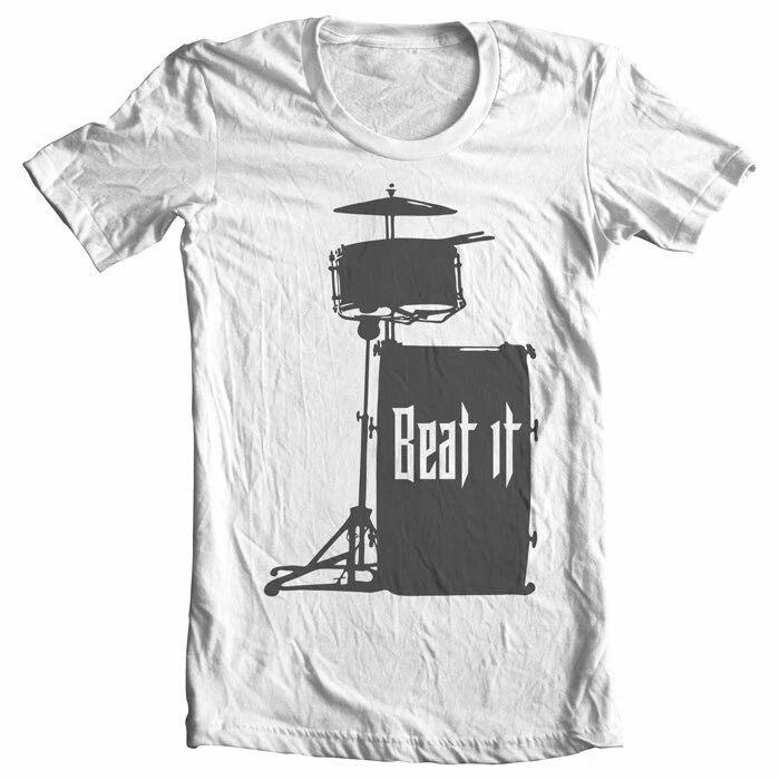 BEAT IT Drummer T-shirt Percussion Gift Drum Musician Band Music Many Sizes Unisex T-shirt, Sweatshirt, Hoodie, Long Sleeve Tee - T-Shirt, Sweatshirt, Hoodie