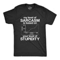Mens My Level Of Sarcasm Is Based On Your Level Of Stupidity T Shirt Unisex T-shirt, Sweatshirt, Hoodie, Long Sleeve Tee - T-Shirt, Sweatshirt, Hoodie
