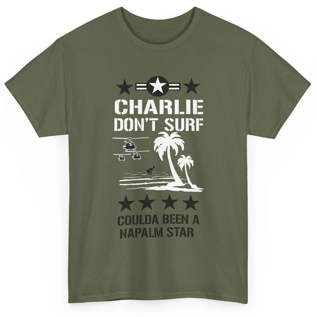 The Clash Inspired T-Shirt, The Clash - Charlie Dont Surf Green Tee, Size S-5XL Unisex T-shirt, Sweatshirt, Hoodie, Long Sleeve Tee - T-Shirt, Sweatshirt, Hoodie
