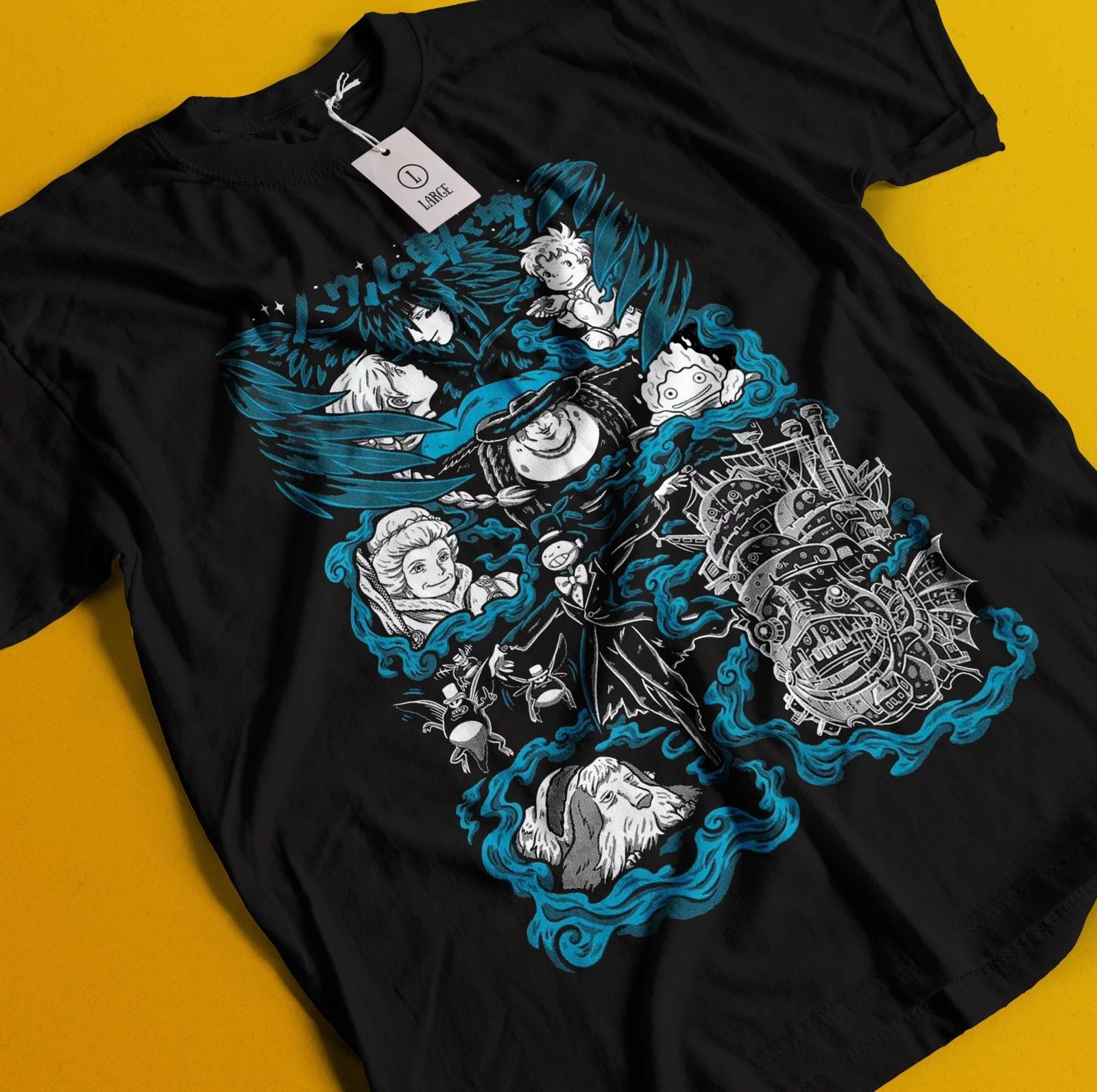 Howl's Moving Castle Shirt Sophie Hatter Tshirt Howl T-Shirt Calcifer Hauru Tee Unisex T-shirt, Sweatshirt, Hoodie, Long Sleeve Tee - T-Shirt, Sweatshirt, Hoodie