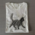 Abstract Cat Line Art Shirt | Minimalist Scribble Cat T-Shirt | Modern Sketch An Unisex T-shirt, Sweatshirt, Hoodie, Long Sleeve Tee - T-Shirt, Sweatshirt, Hoodie