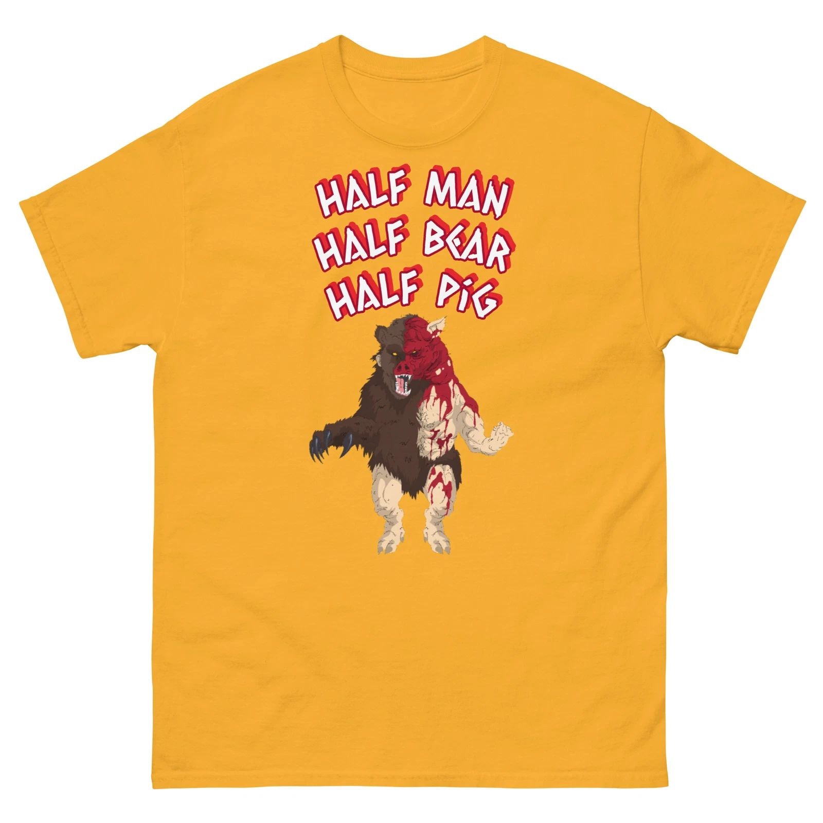 ManBearPig T-shirt | Half Man, Half Bear, Half Pig - Custom South Park Tee Unisex T-shirt, Sweatshirt, Hoodie, Long Sleeve Tee - T-Shirt, Sweatshirt, Hoodie