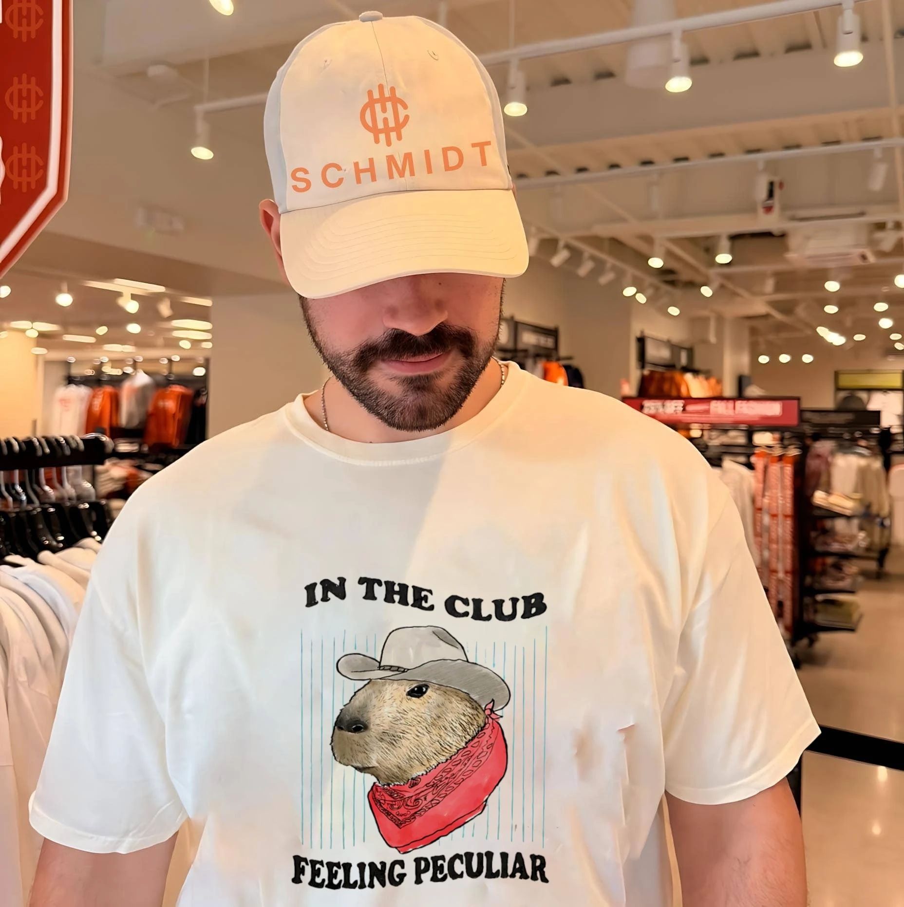Capybara in the club feeling peculiar shirt Unisex T-shirt, Sweatshirt, Hoodie, Long Sleeve Tee - T-Shirt, Sweatshirt, Hoodie