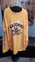 Akademiks Stadium Series Long Sleeve Shirt Mens 3XL Yellow Graphic Tee Big East Unisex T-shirt, Sweatshirt, Hoodie, Long Sleeve Tee - T-Shirt, Sweatshirt, Hoodie