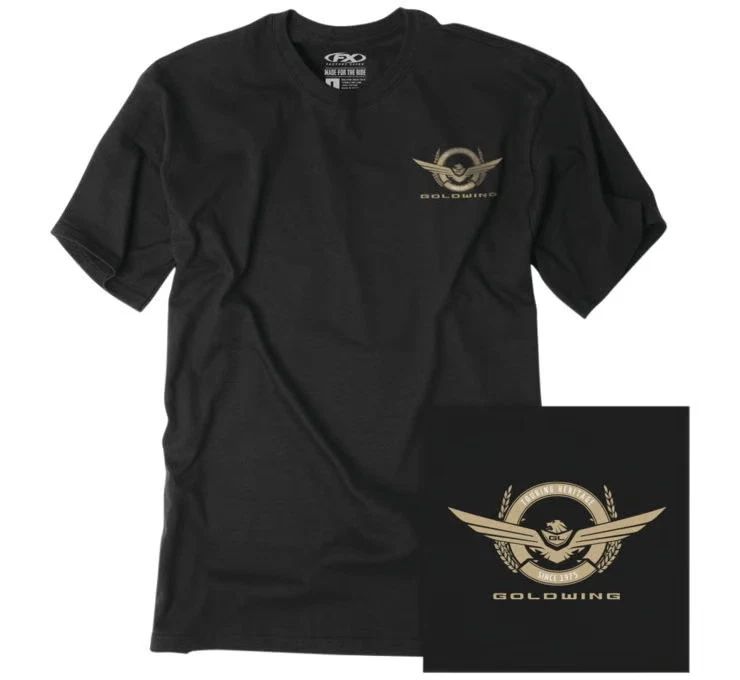 Factory Effex Gold Wing Badge T-Shirts Motorcycle ATV/UTV Street Bike Dirt Bike Unisex T-shirt, Sweatshirt, Hoodie, Long Sleeve Tee - T-Shirt, Sweatshirt, Hoodie