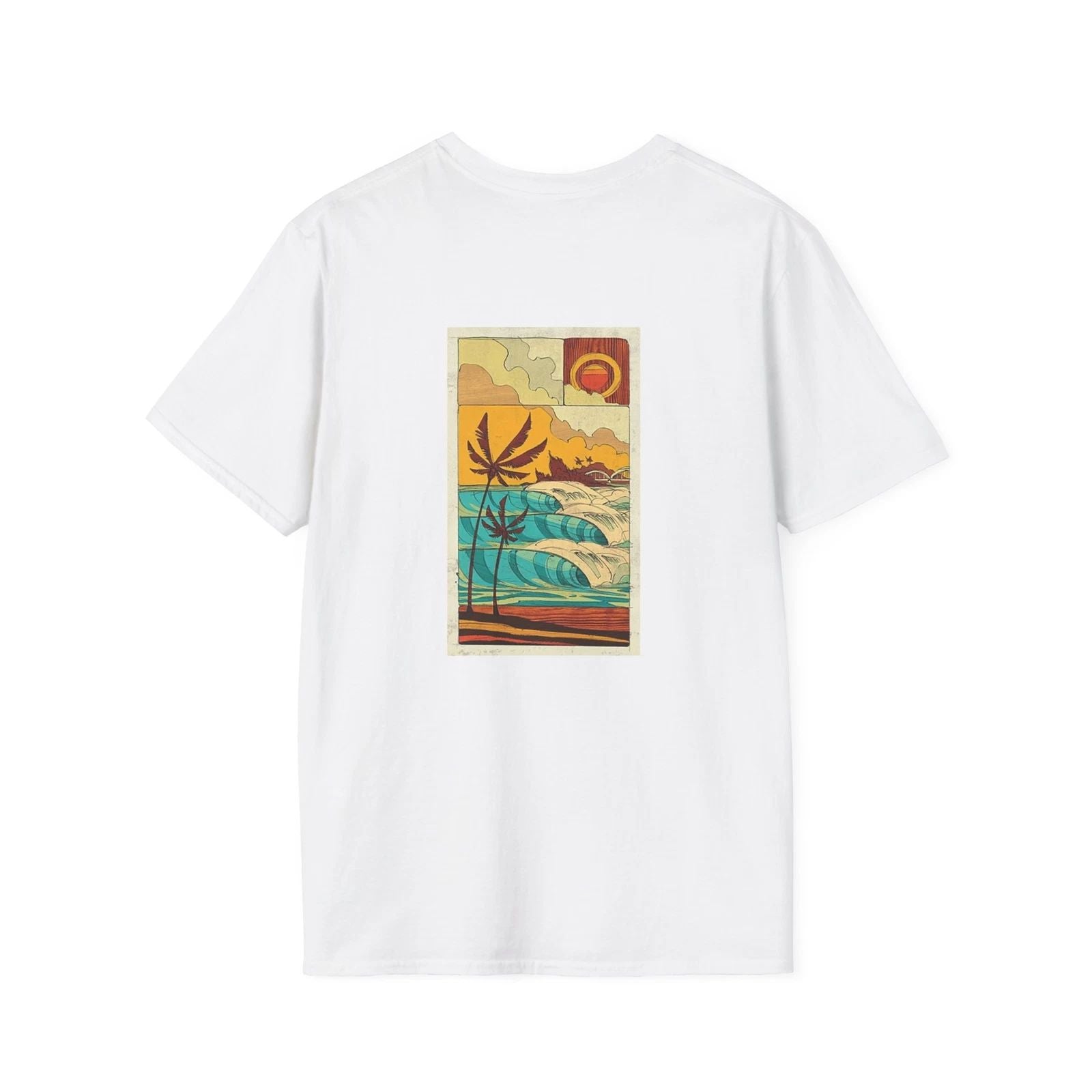 Classic Surfing Design Unisex Softstyle T-Shirt Unisex T-shirt, Sweatshirt, Hoodie, Long Sleeve Tee - T-Shirt, Sweatshirt, Hoodie