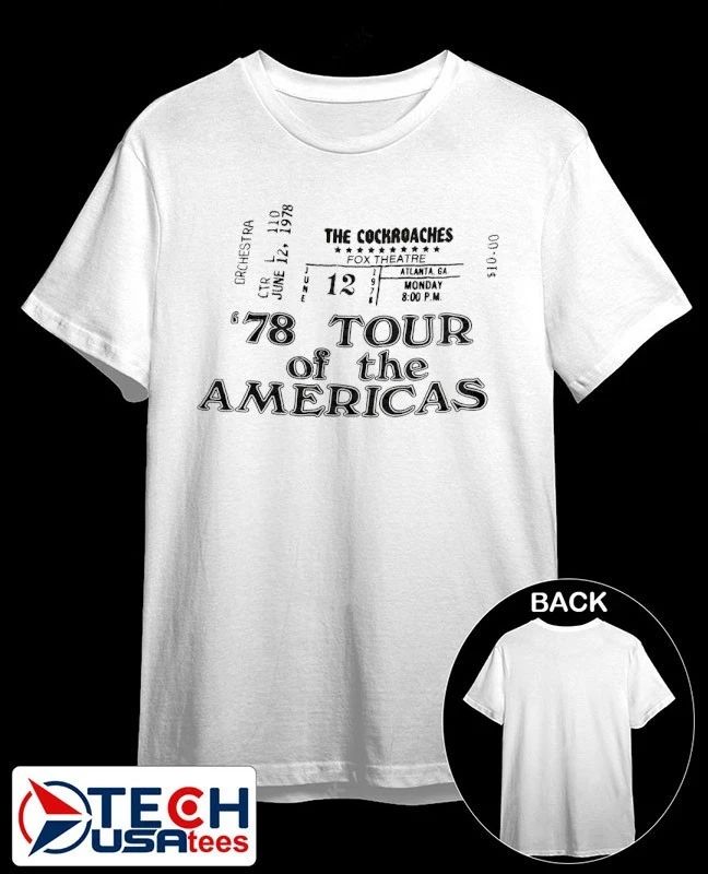 The Cockroaches 78 Tour of The Americas shirt Unisex T-shirt, Sweatshirt, Hoodie, Long Sleeve Tee - T-Shirt, Sweatshirt, Hoodie