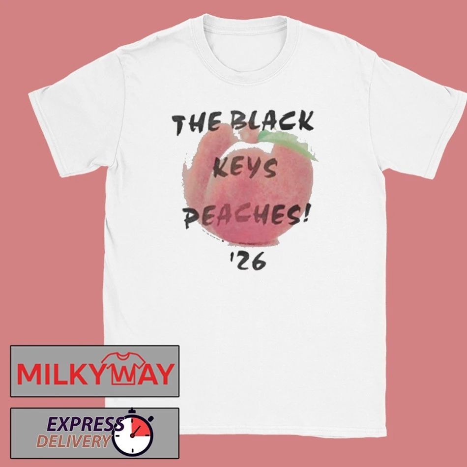 The Black Keys Peaches 2026 shirt Unisex T-shirt, Sweatshirt, Hoodie, Long Sleeve Tee - T-Shirt, Sweatshirt, Hoodie