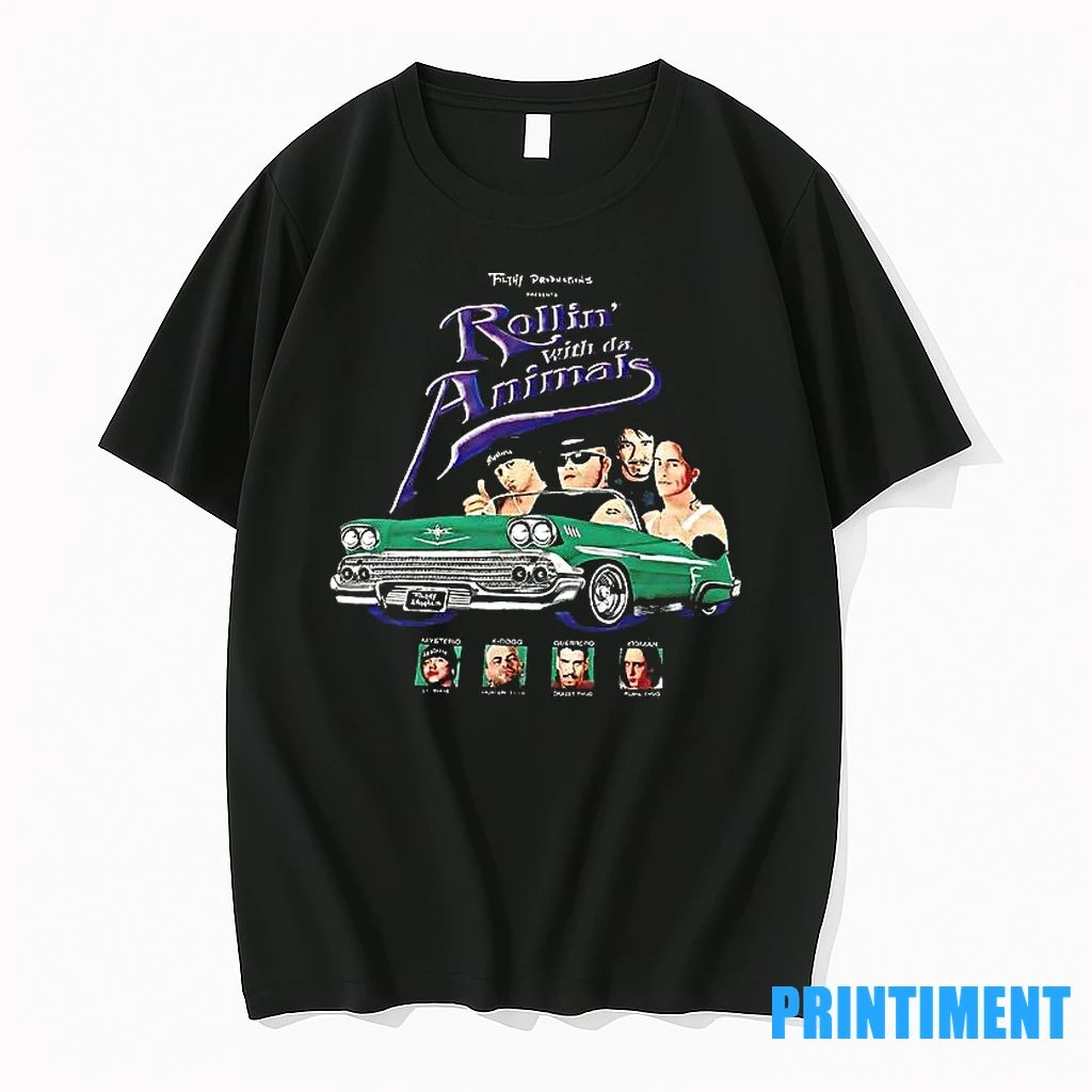 Rollin With The Animals Filthy Production Retro Tshirts Sweater Unisex T-shirt, Sweatshirt, Hoodie, Long Sleeve Tee - T-Shirt, Sweatshirt, Hoodie