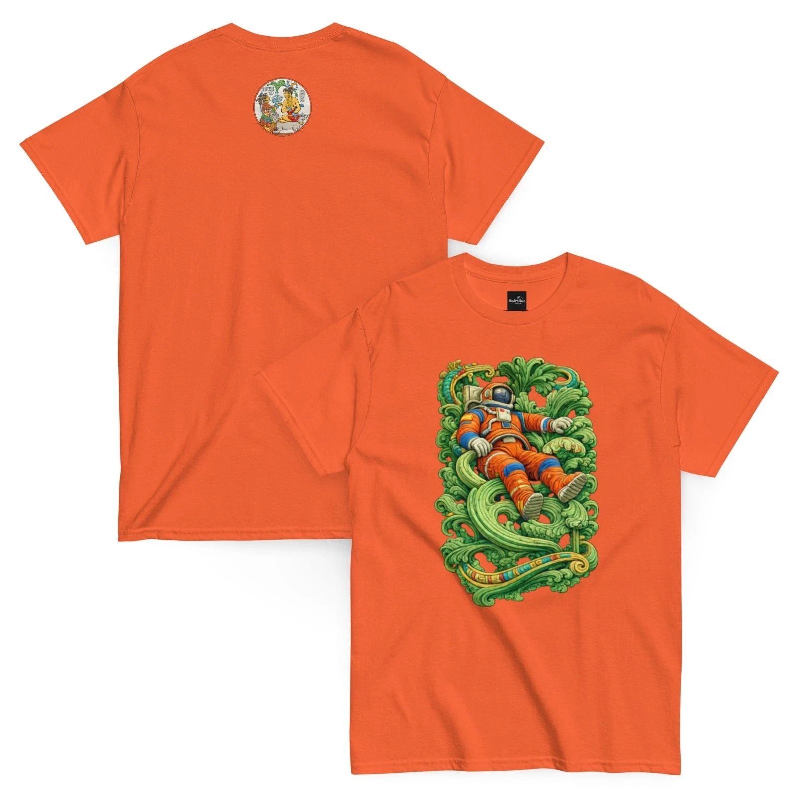 Mayan Astronaut of Palenque T-Shirt Unisex T-shirt, Sweatshirt, Hoodie, Long Sleeve Tee - T-Shirt, Sweatshirt, Hoodie
